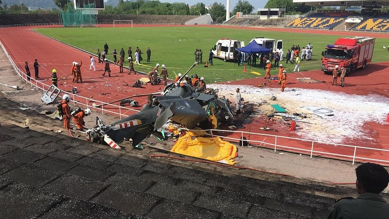 Крушение вертолетов в Малайзии, 23-04-2024